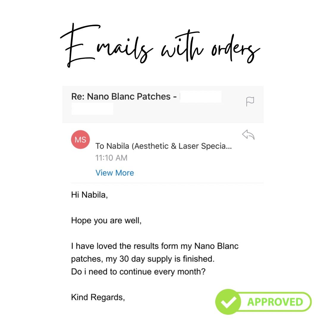 Nanoblanc Fade to Light IQ Glutathione Transdermal Patches - zenmedispa