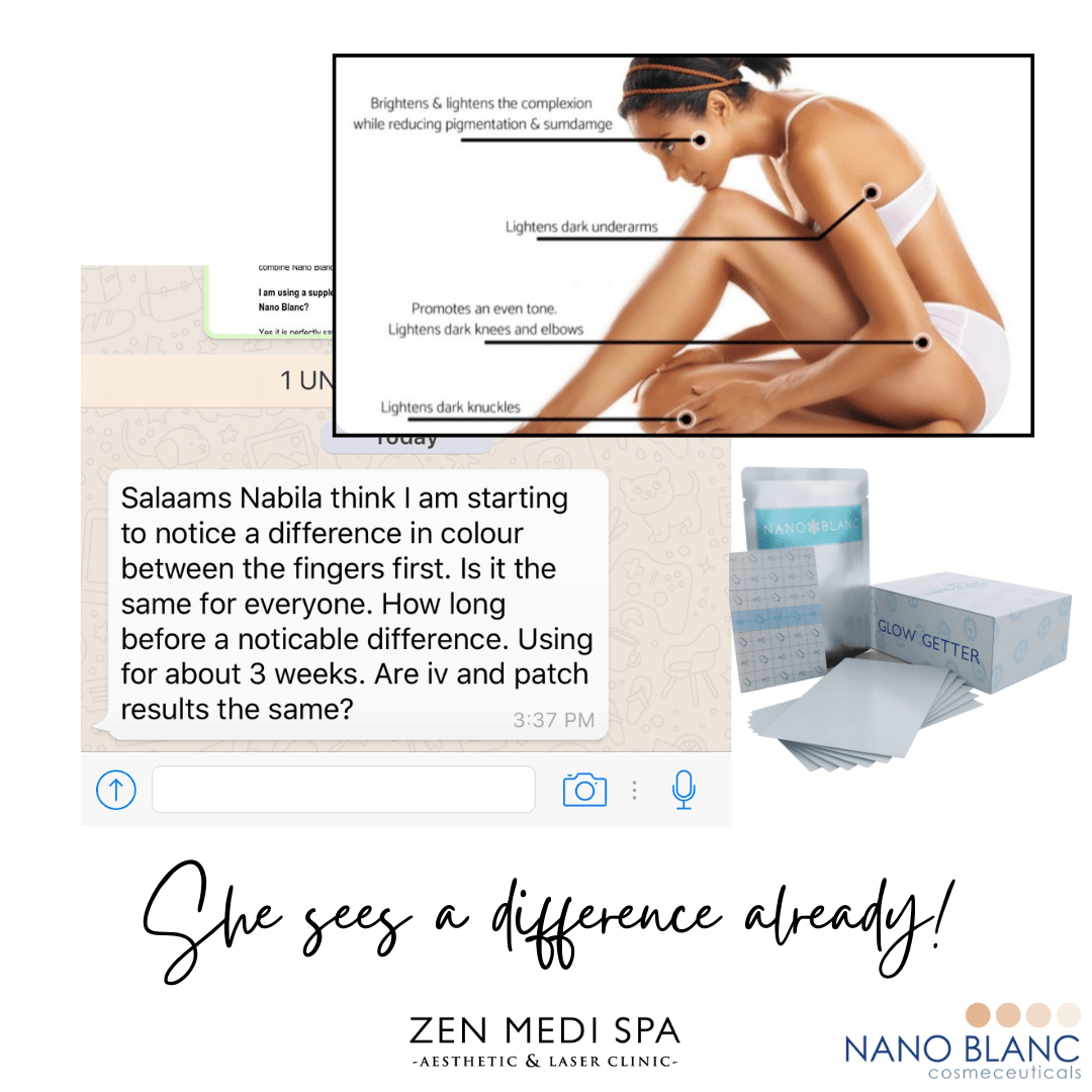 Nanoblanc Fade to Light IQ Glutathione Transdermal Patches - zenmedispa