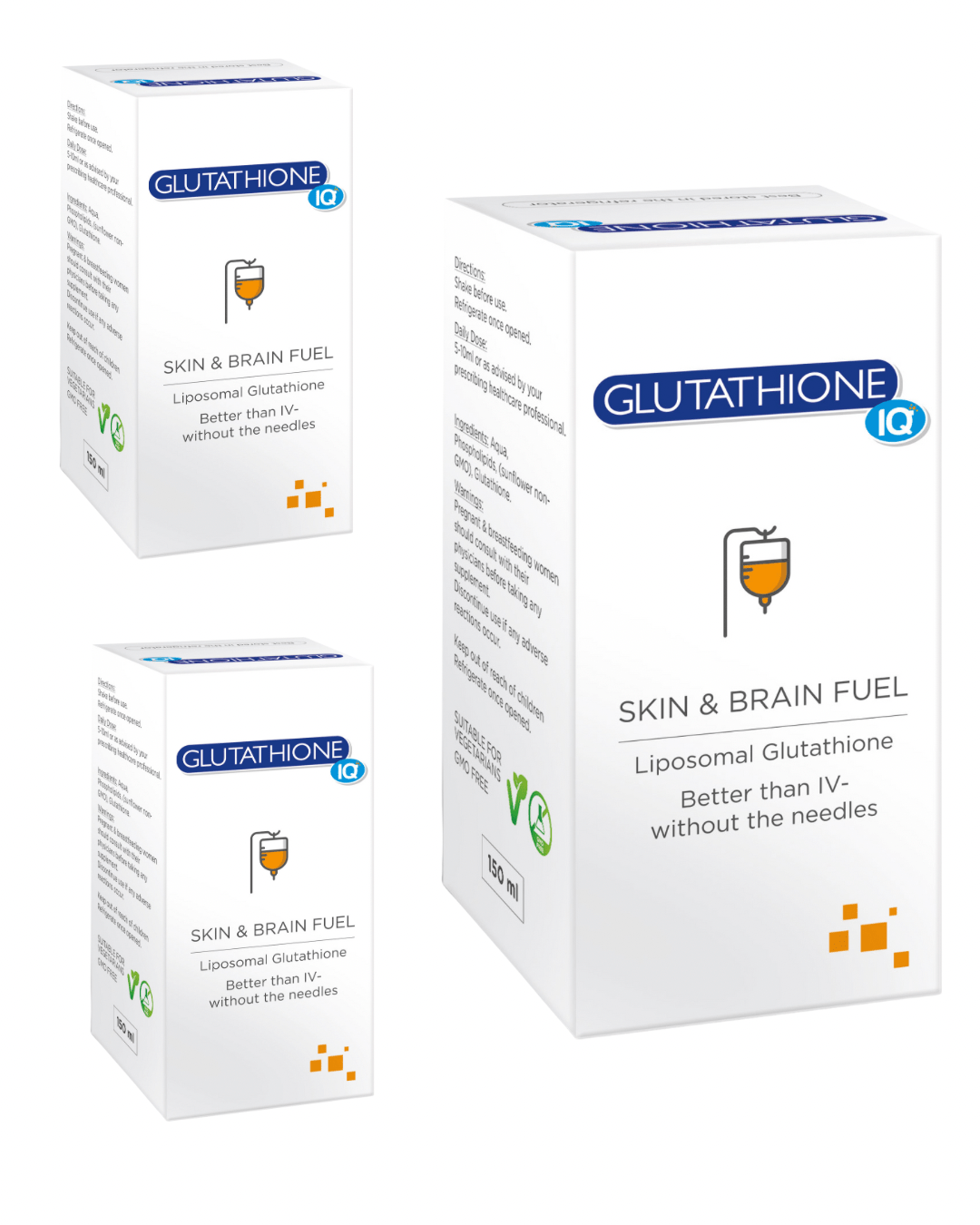 SA 🇿🇦 - Glutathione IQ Triple Pack (3 x 150ml) NEW Even Better Forumlation
